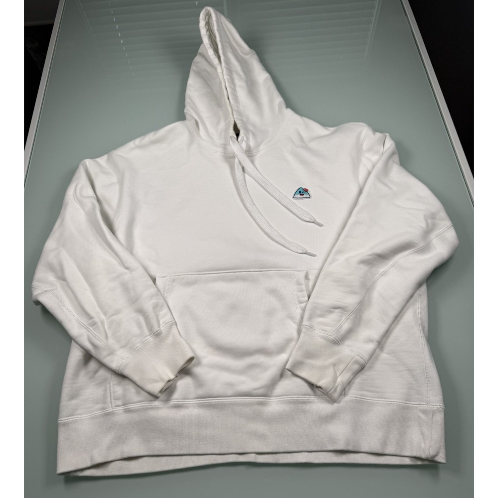 Nike mens xl white hoodie authentic w/ stylized Onigiri Character